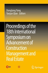 Abbildung von: Proceedings of the 18th International Symposium on Advancement of Construction Management and Real Estate - Springer