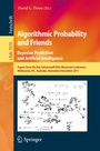Cover: Algorithmic Probability and Friends. Bayesian Prediction and Artificial Intelligence - Springer