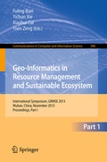 Cover: Geo-Informatics in Resource Management and Sustainable Ecosystem - Springer