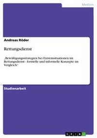 Abbildung von: Rettungsdienst - GRIN Verlag