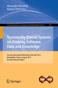 Cover: Trustworthy Eternal Systems via Evolving Software, Data and Knowledge - Springer