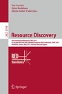 Cover: Resource Discovery - Springer