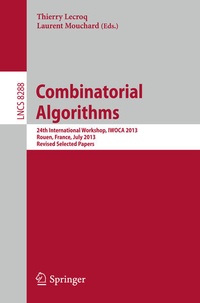 Enlarge image Cover: Combinatorial Algorithms - Springer