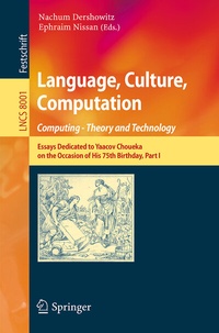 Abbildung von: Language, Culture, Computation: Computing - Theory and Technology - Springer