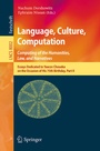 Cover: Language, Culture, Computation: Computing for the Humanities, Law, and Narratives - Springer