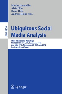 Abbildung von: Ubiquitous Social Media Analysis - Springer