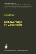 Cover: Statusvertr&auml;ge im V&ouml;lkerrecht - Springer