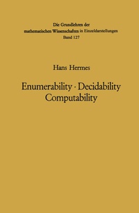 Enlarge image Cover: Enumerability · Decidability Computability - Springer