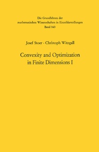 Enlarge image Cover: Convexity and Optimization in Finite Dimensions I - Springer