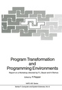 Cover: Program Transformation and Programming Environments - Springer