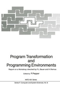 Cover: Program Transformation and Programming Environments - Springer