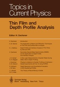 Cover: Thin Film and Depth Profile Analysis - Springer