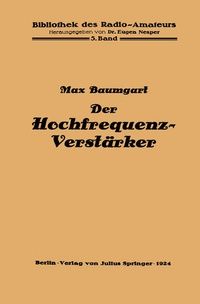 Enlarge image Cover: Der Hochfrequenz -Verstärker - Springer