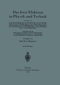 Cover: Das freie Elektron in Physik und Technik - Springer