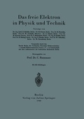Cover: Das freie Elektron in Physik und Technik - Springer