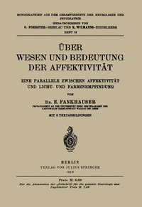 Abbildung von: Über Wesen und Bedeutung der Affektivität - Springer