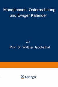 Abbildung von: Mondphasen, Osterrechnung und Ewiger Kalender - Springer