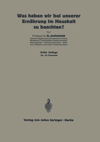 Abbildung von: Was haben wir bei unserer Ernährung im Haushalt zu beachten? - Springer