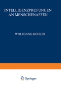 Cover: Intelligenzpr&uuml;fungen an Menschenaffen - Springer
