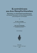 Cover: Konstruktionen aus dem Dampfturbinenbau - Springer