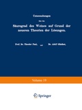 Cover: Untersuchungen &uuml;ber den S&auml;uregrad des Weines auf Grund der neueren Theorien der L&ouml;sungen - Springer