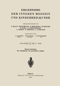 Abbildung von: Die Pathogenese der perniziösen Anämie - Springer