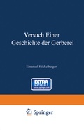 Cover: Versuch einer Geschichte der Gerberei - Springer