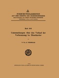 Cover: Untersuchungen &uuml;ber den Verlauf der Verbrennung im Dieselmotor - Springer