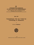 Cover: Untersuchungen &uuml;ber den Verlauf der Verbrennung im Dieselmotor - Springer