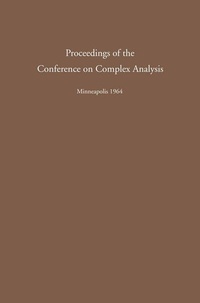 Enlarge image Cover: Proceedings of the Conference on Complex Analysis - Springer
