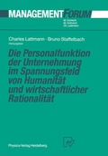Cover: Die Personalfunktion der Unternehmung im Spannungsfeld von Humanit&auml;t und wirtschaftlicher Rationalit&auml;t - Physica