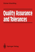 Cover: Quality Assurance and Tolerance - Springer