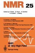 Cover: NMR at Very High Field - Springer