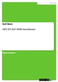 Cover: DIN EN ISO 9000-Autoh&auml;user - GRIN Verlag