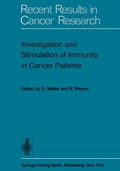 Cover: Investigation and Stimulation of Immunity in Cancer Patients - Springer