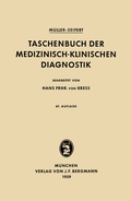 Cover: Taschenbuch der Medizinisch-Klinischen Diagnostik - Springer