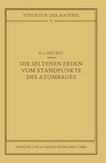 Cover: Die seltenen Erden vom Standpunkte des Atombaus - Springer