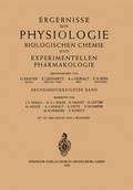 Cover: Ergebnisse der Physiologie Biologischen Chemie und Experimentellen Pharmakologie - Springer