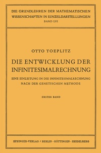 Enlarge image Cover: Die Entwicklung der Infinitesimalrechnung - Springer