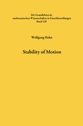 Cover: Stability of Motion - Springer