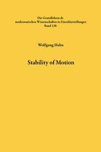 Enlarge image Cover: Stability of Motion - Springer