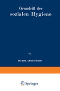 Cover: Grundri&szlig; der sozialen Hygiene - Springer