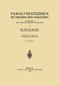 Abbildung von: Paralysestudien bei Negern und Indianern - Springer