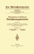 Cover: Rechnungslegung und Pr&uuml;fung der Versicherungsbetriebe - Springer