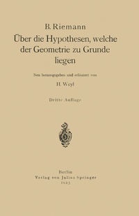 Abbildung von: Über die Hypothesen, welche der Geometrie zu Grunde liegen - Springer