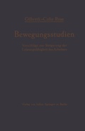 Cover: Bewegungsstudien - Springer