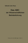 Cover: Das ABC der wissenschaftlichen Betriebsf&uuml;hrung - Springer