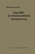 Cover: Das ABC der wissenschaftlichen Betriebsf&uuml;hrung - Springer