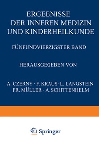 Abbildung von: Ergebnisse der Inneren Medizin und Kinderheilkunde - Springer