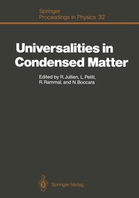 Enlarge image Cover: Universalities in Condensed Matter - Springer